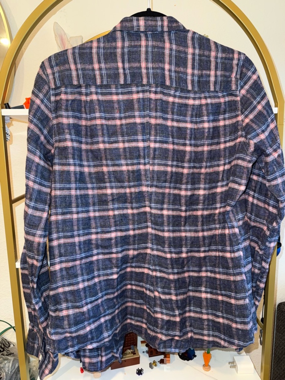 Frank & Eileen Blue and Pink Plaid Shirt - Picture 2 of 3